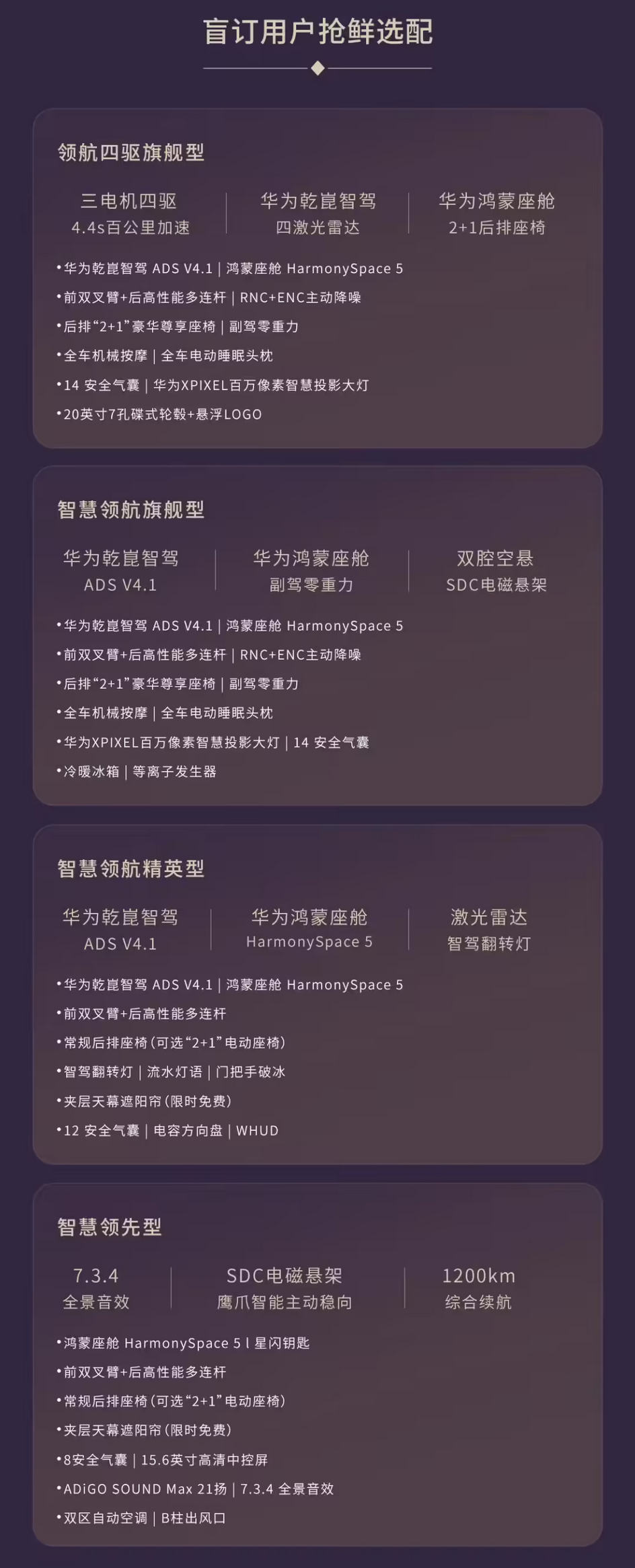 广汽昊铂A800豪华轿车开启盲订选配 搭载华为智驾与鸿蒙座舱